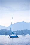 Sailboat, Keats Island, Howe Sound, British Columbia, Canada