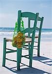 Two chairs at the beach