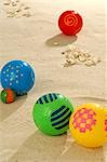 Colourful beach balls