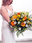 Bouquet of marigold,buttercups and marguerites