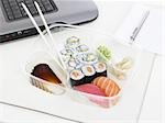 Bento box sur le bureau