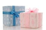 Blue and pink gift