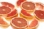 Grapefruits,slices and pieces