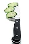 Cucumber and knife
