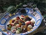 fruit salad on plate