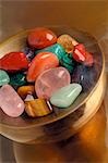 Healing stones in a bowl