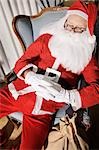 Santa Claus Sleeping in Chair