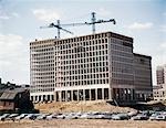 1960s APARTMENT BUILDING CONSTRUCTION SECOND & WALNUT STREETS PHILADELPHIA SOCIETY HILL RECONSTRUCTION