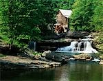 ÉTÉ PAYSAGE GLADE CREEK USINE BABCOCK STATE PARK WEST VIRGINIA