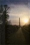 VIETNAM VETERANS MEMORIAL WASHINGTON MONUMENT REFLECTED IN THE WALL WASHINGTON, DC