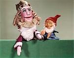 1960s PUPPET SHOW KING AND ELF