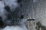 CRUISE SHIP AERIAL VIEW CARIBBEAN