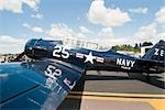 WWII US Navy Airplane at Air Show, Olympia, Washington, USA