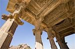 Faible angle vue du plafond d'un temple, Neelkanth Temple, Kumbhalgarh Fort, Udaipur, Rajasthan, Inde
