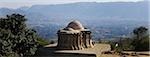 Erhöhte Ansicht eines Tempels, Jain Tempel No. 1, Kumbhalgarh Fort, Rajsamand Bezirk, Rajasthan, Indien