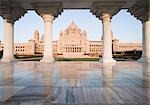 Facade of a palace, Umaid Bhawan Palace, Jodhpur, Rajasthan, India