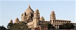 Vue faible angle d'un bâtiment, Umaid Bhawan Palace, Jodhpur, Rajasthan, Inde