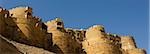 Low Angle View eines Forts, Jaisalmer Fort, Jaisalmer, Rajasthan, Indien