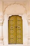 Eingang eines Forts, das Junagarh Fort, Bikaner, Rajasthan, Indien