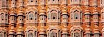 Windows d'un palace, Hawa Mahal, Jaipur, Rajasthan, Inde