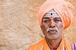 Portrait d'un sadhu, Hampi, Karnataka, Inde