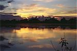 Myanmar (Burma), waterscape at sunset