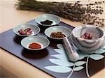 Mortar and Pestle with Dried Herbs