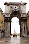 Arco da Rua Augusta, Praça Comercio, Lisbonne, Portugal