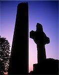 Tour ronde et haute Croix, Monasterboice, Co Louth, Irlande