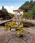 Lily Pond and Medici House, Ilnacullin, Co Cork, Ireland