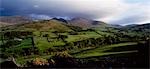 Slieve Bearnagh, de Trassey Road, montagnes de Mourne, Co Down, Irlande