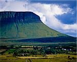 Ben Bulben, County Sligo, Ireland; Glacial valley landscape