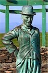 Waterville, County Kerry, Irland; Charlie Chaplin-statue