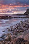 Mullaghmore Head, Co Sligo, Ireland;  Sunset over the Atlantic