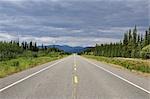 Alaska Highway in der Nähe von Whitehorse, Yukon Territory, Kanada