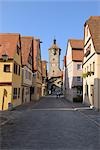 Historic Center, Rothenburg ob der Tauber, Ansbach District, Bavaria, Germany