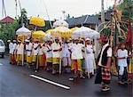 Celebrating the full moon festival, Bali, Indonesia