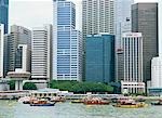 Skyscrapers along Singapore River, Singapore