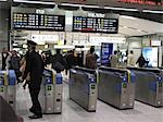 Ticket gate at Shinagawa station, Tokyo, Japan