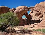 Double Arch at Arches National Park in Moab, Utah. USA