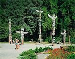 Les mâts totémiques, Stanley Park, Vancouver, Canada