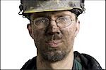 Grube Arbeiter mit Taschenlampe Helm