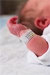 Newborn baby closeup