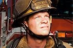 Portrait of a firefighter