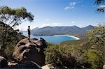 Wineglass Bay lookout on the Freycinet Peninsula