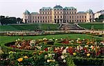 Austria,Vienna,Belvedere Palace. The Belvedere is a baroque palace complex built by Prince Eugene of Savoy in the 3rd district of Vienna,south-east of the city centre.