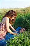 Couple in a wheat field