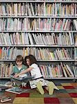 Boy and Girl with Picture Books