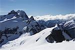 Snow-topped mountains