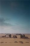 Desert landscape with boulders